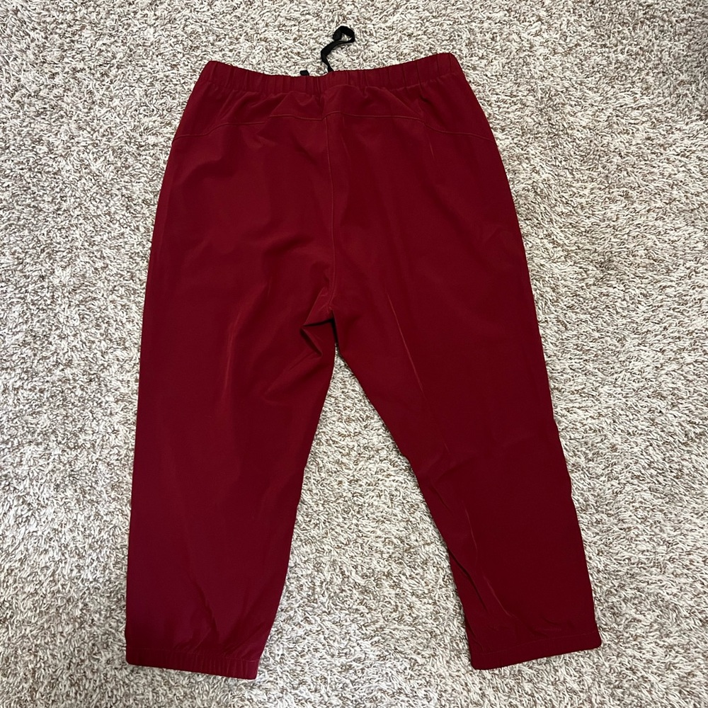 Red Elastic Waist Pants - Picture 4 of 8